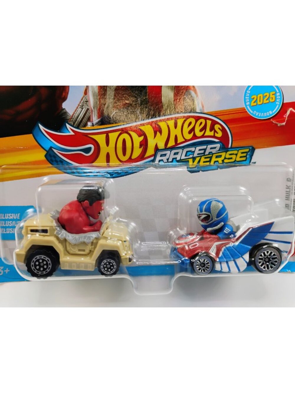Hot Wheels Racerverse Red Hulk & Captain America 2025 Model